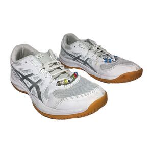 Asics Upcourt 6 1072A107 Sneaker Women's US 10 White Volleyball Shoes KHD1647